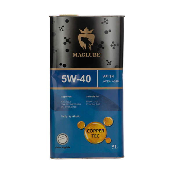 مگلوب کوپر 5W-40 SN حجم 5 لیتری